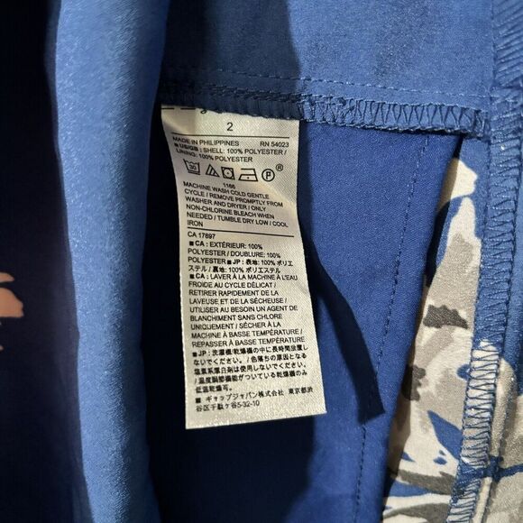 Banana Republic Wrap Dress Womens 2 Multicolor Floral Surplice Ladies - Picture 7 of 8